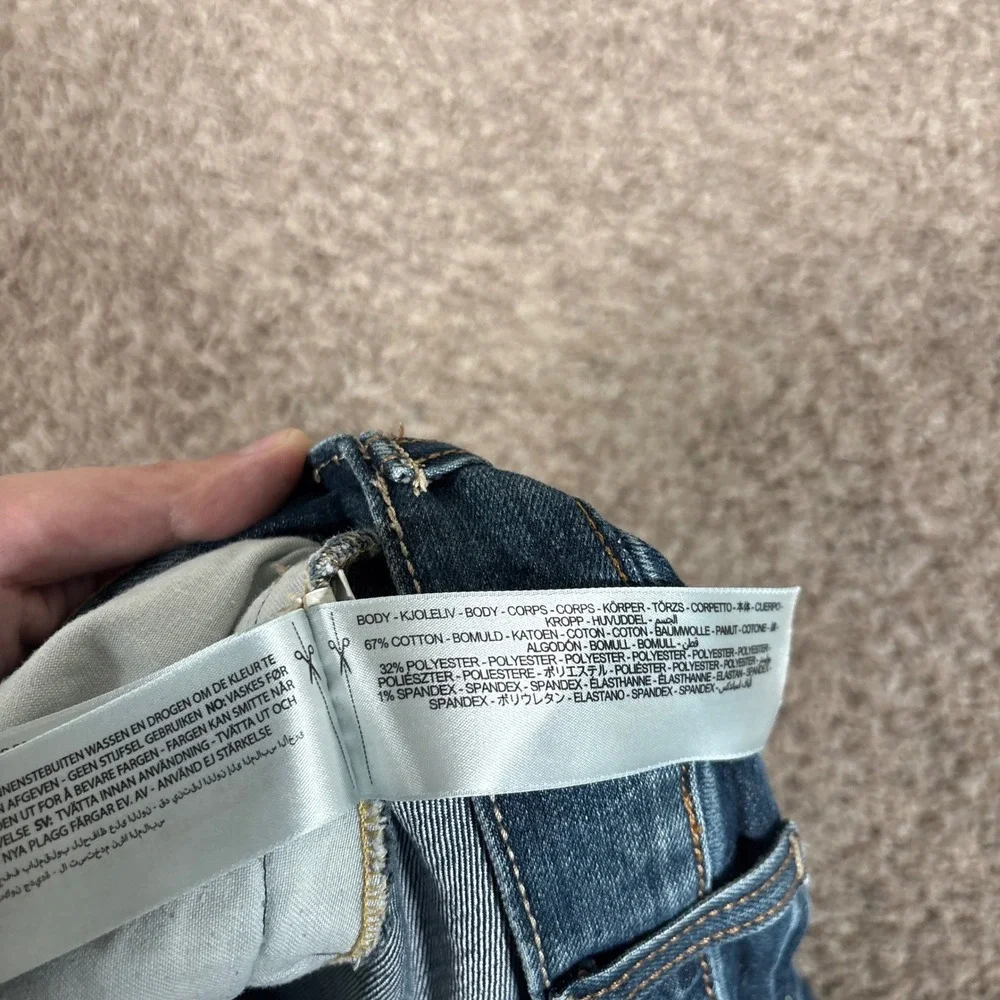 Ariat Rebar M5 Straight Leg Mens Jeans 42x36 (Fits 42x32) Blue Workwear Denim
